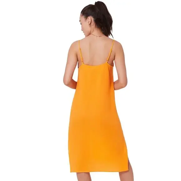 XL Andie Barreta Dress $118 Swim Coverup Dress Orange Cotton Gauze New NWOT - Picture 2 of 13